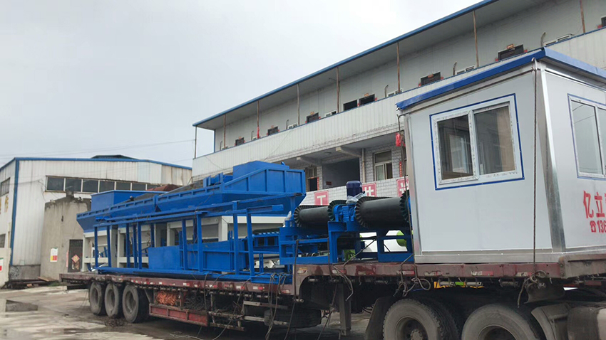 混凝土攪拌站發貨現場