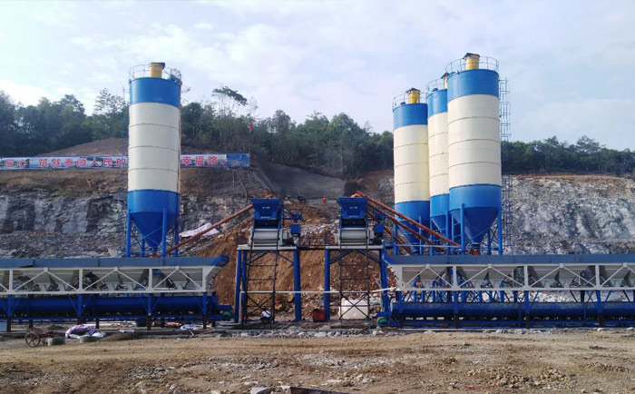 hzs50混（hún）凝土攪拌站