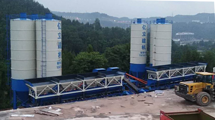 雙（shuāng）主機混凝土攪拌站設備