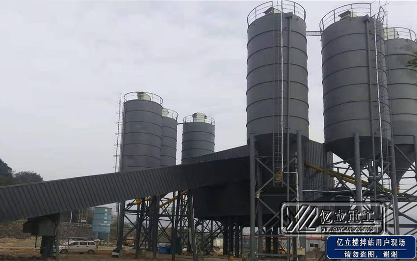 大型混凝土攪拌用戶現場