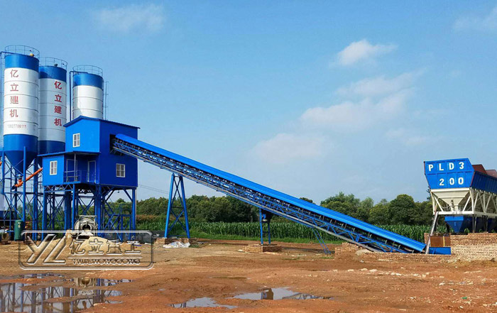 混凝土攪拌站用戶現（xiàn）場實拍 廠家 