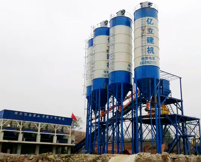 HZS90混凝土攪拌站生產現貨_環保效率（lǜ）高