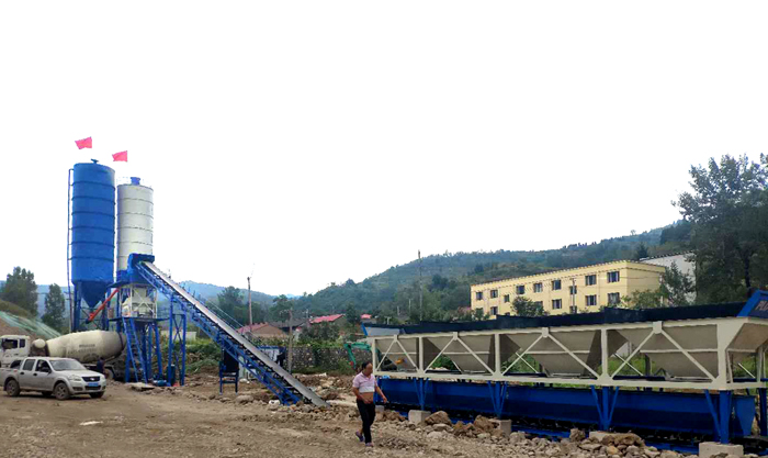 混凝土攪拌站用戶現場實（shí）拍