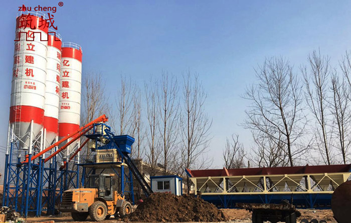 工程混凝土攪拌站用戶現場
