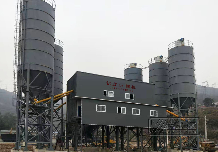 大型混凝土攪拌設備用戶現場實拍