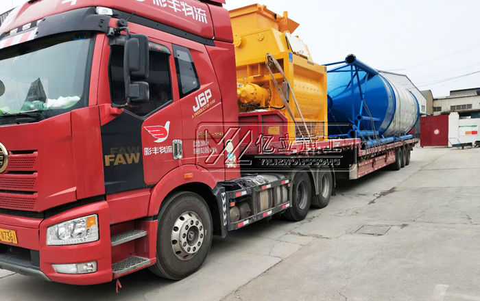 每小（xiǎo）時（shí）攪拌180方的混凝土攪拌站設備發貨現（xiàn）場實拍