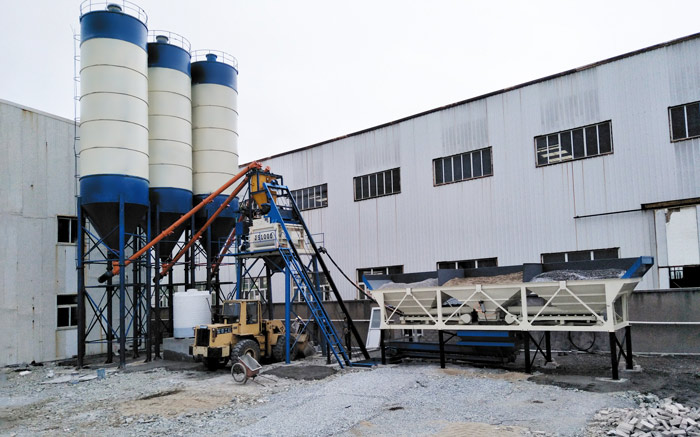 混（hún）凝土攪拌站用戶（hù）案例現場實拍