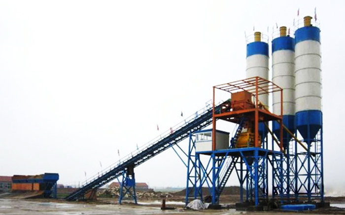 HZS90混凝土（tǔ）攪拌站（zhàn）用（yòng）戶現場實拍 