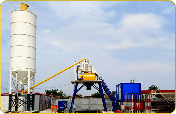 常見的(de)混凝土攪拌站型號機(jī)參數表