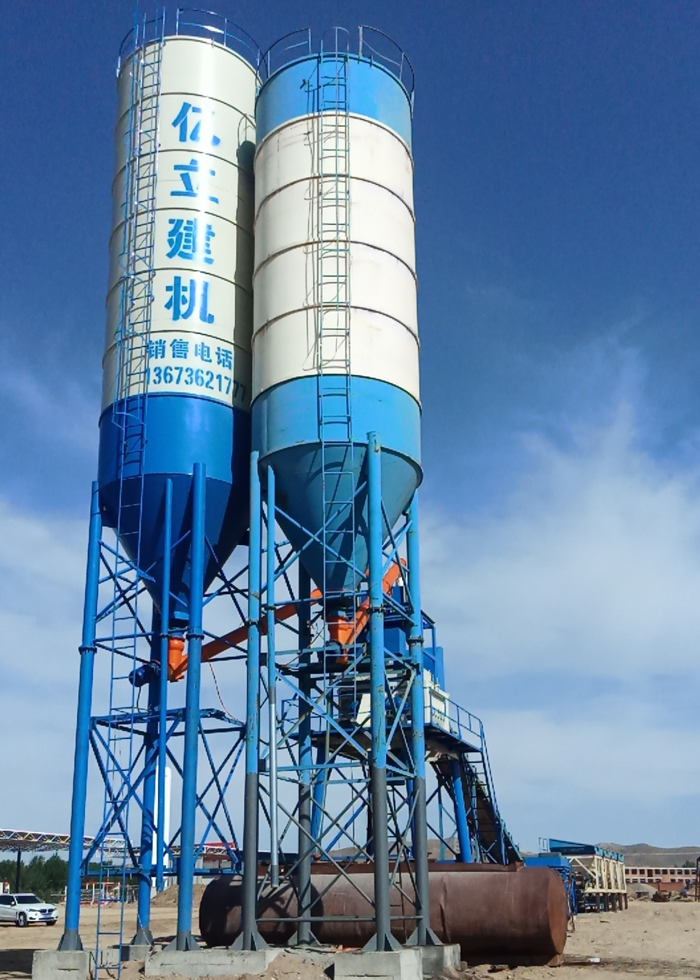攪拌站_HZS係列混凝土攪拌站生產現場實拍