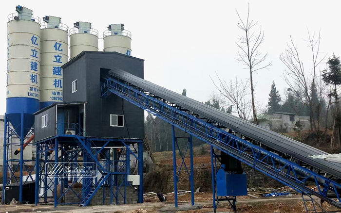 混凝土攪拌站設備用戶現場實拍