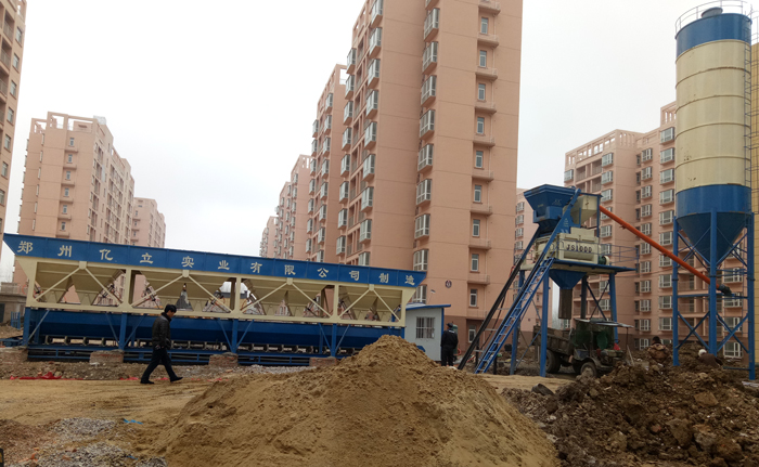 中小型混（hún）凝土攪拌站用（yòng）戶（hù）案例現場