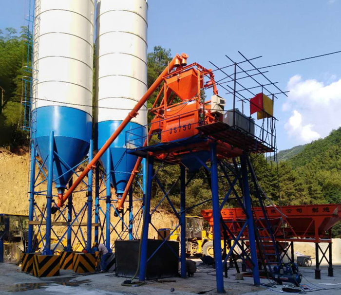 35混凝土攪拌站_750強製混凝土攪拌主機